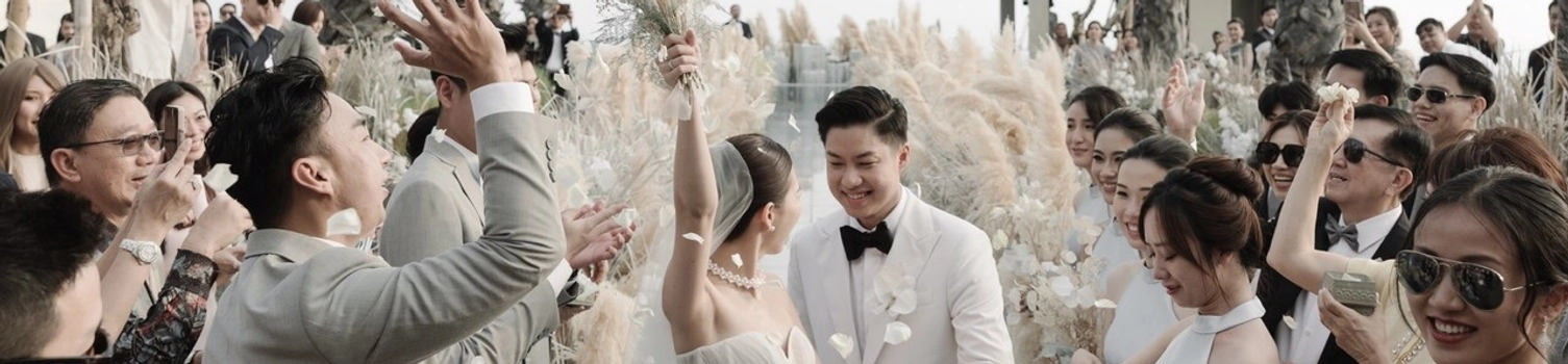 Maximalism Chic Off-White Wedding at Six Senses Uluwatu, Bali