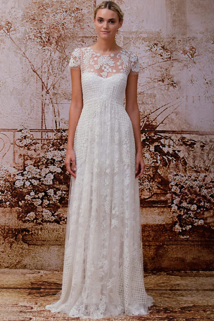 Monique Lhuillier Fall 2014 Bridal Collection. theweddingnotebook.com