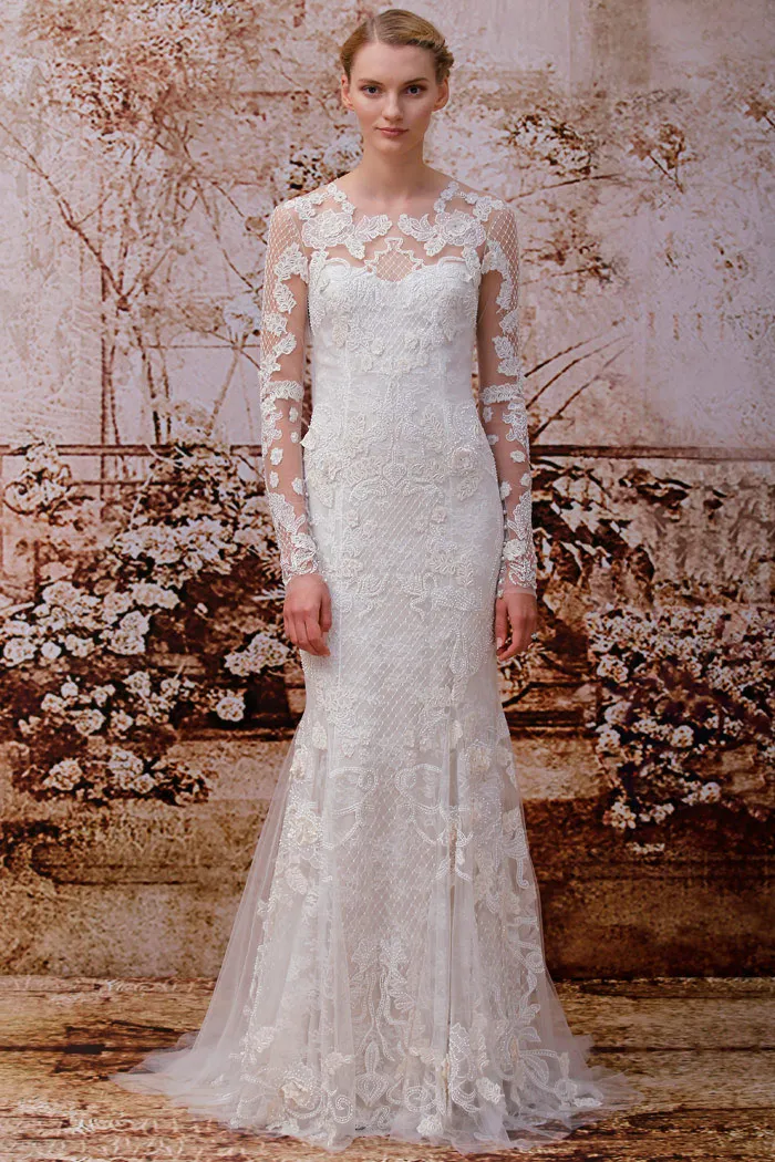 Monique Lhuillier Fall 2014 Bridal Collection. theweddingnotebook.com