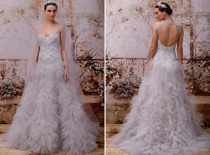 Monique Lhuillier Fall 2014 Bridal Collection. theweddingnotebook.com