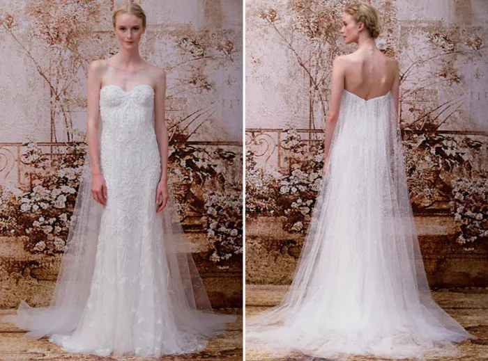 Monique Lhuillier Fall 2014 Bridal Collection. theweddingnotebook.com