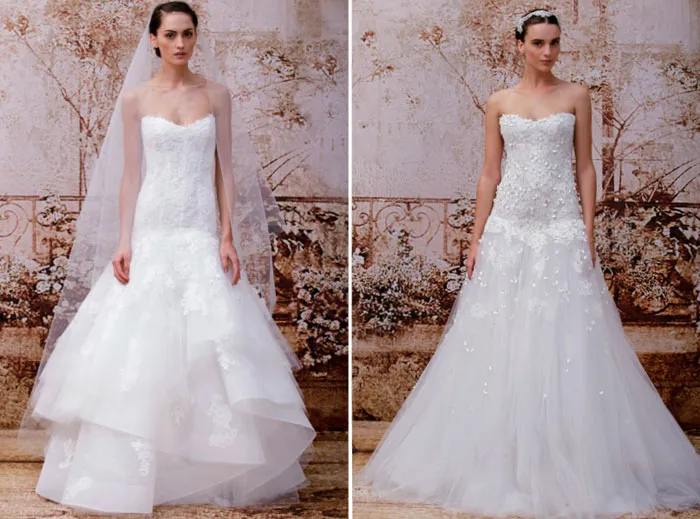 Monique Lhuillier Fall 2014 Bridal Collection. theweddingnotebook.com