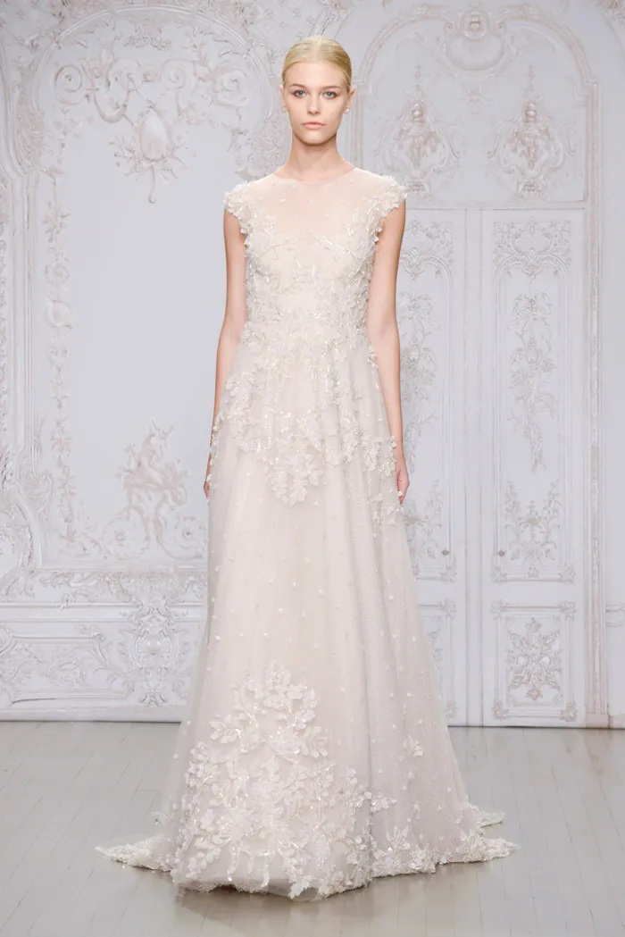 Primrose and Odile shoe – Monique Lhuillier Fall 2015 Bridal Collection. theweddingnotebook.com