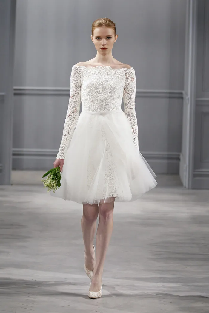 Monique Lhuillier Spring 2014 Bridal Collection. theweddingnotebook.com