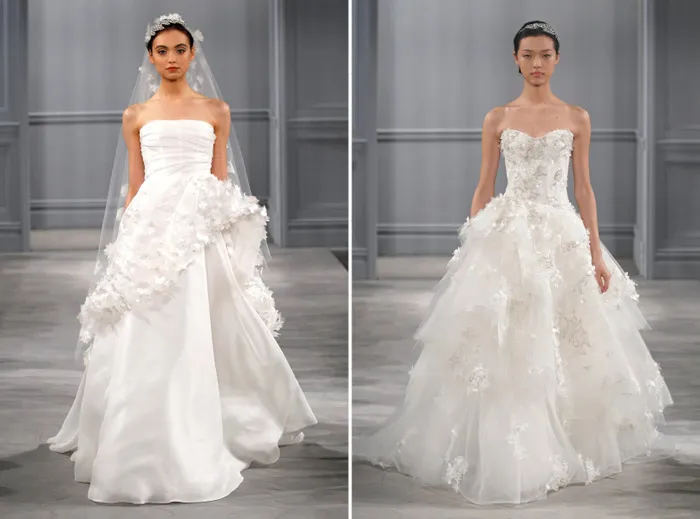 Monique Lhuillier Spring 2014 Bridal Collection. theweddingnotebook.com