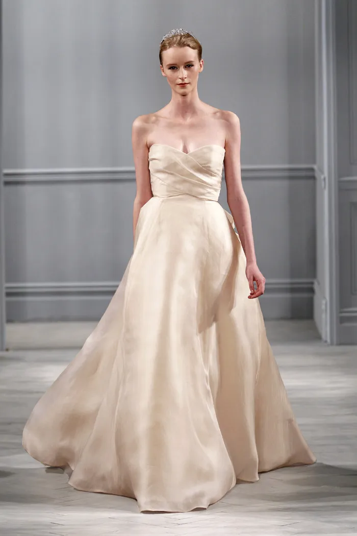 Monique Lhuillier Spring 2014 Bridal Collection. theweddingnotebook.com