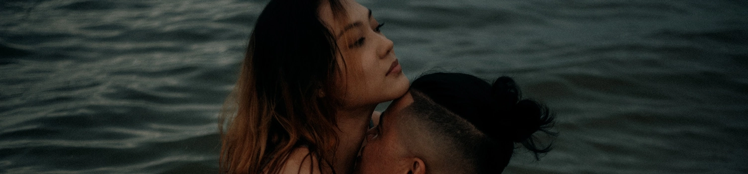 Moody Yet Sensual Beach Bridal Portraits