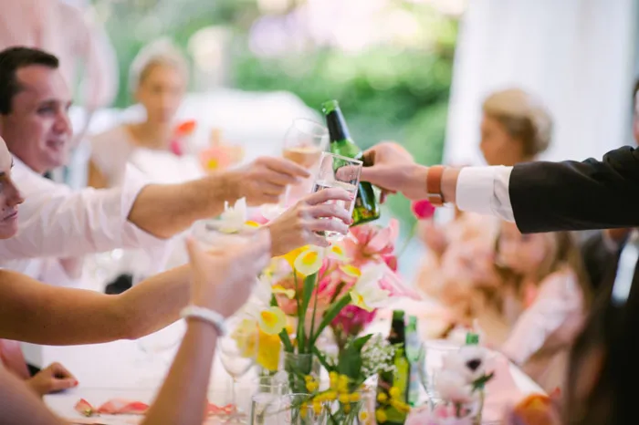 Outdoor lunch reception. Tealily Photography. theweddingnotebook.comn