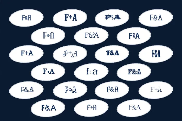 wedding card typography