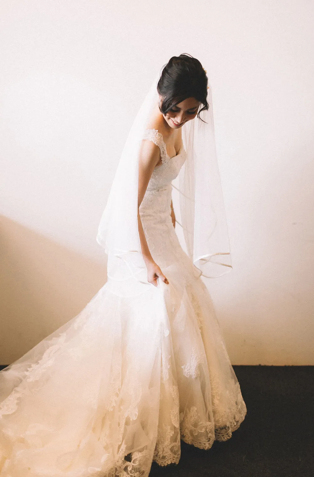 Dress by Celest Thoi. Photo by Arch and Arrow Studio. theweddingnotebook.com