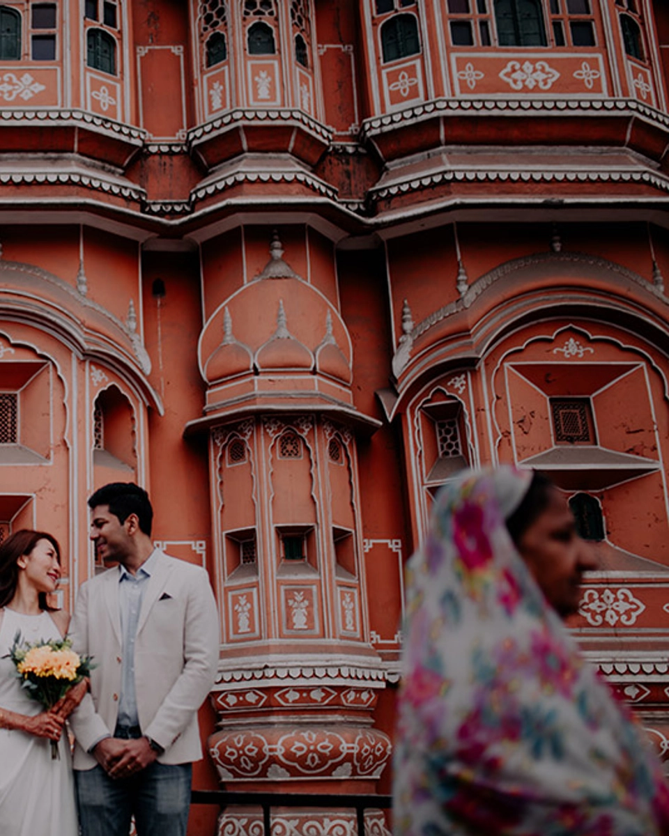 Pretty in Pink Bridal Portraits Taken in Jaipur, India