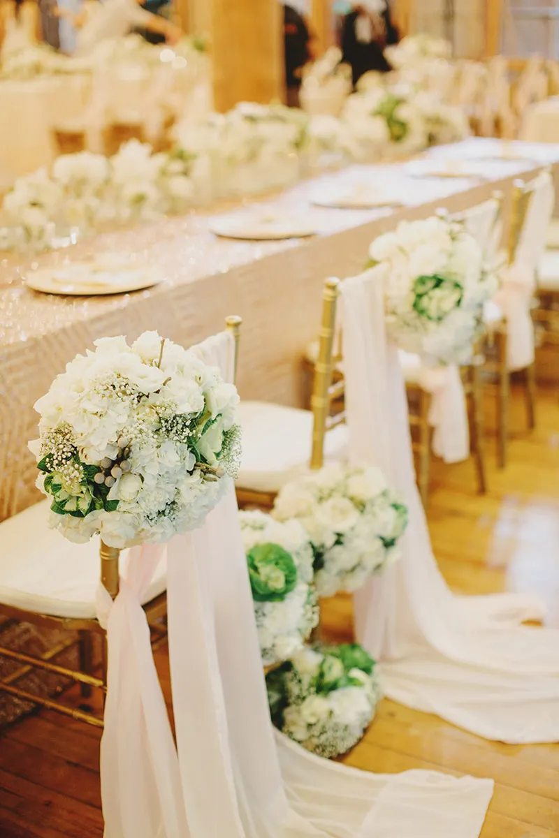 Wedding chair decor. Photo by Jonathan Ong. theweddingnotebook.com