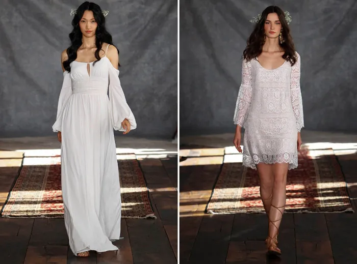 Left: Bianca; Right: Kasbah – Claire Pettibone 2015 Bridal Collection. theweddingnotebook.com