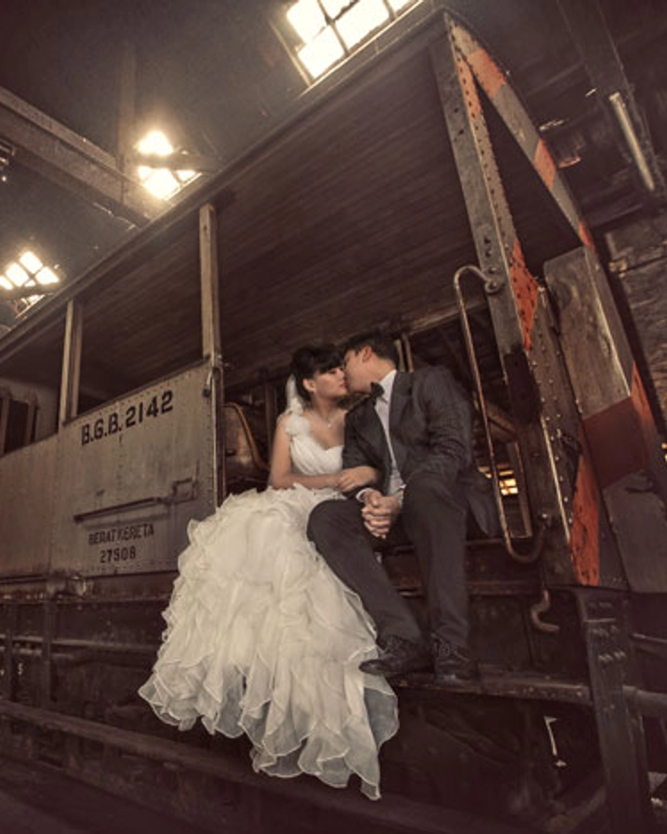 Ruffle Gown At The Station