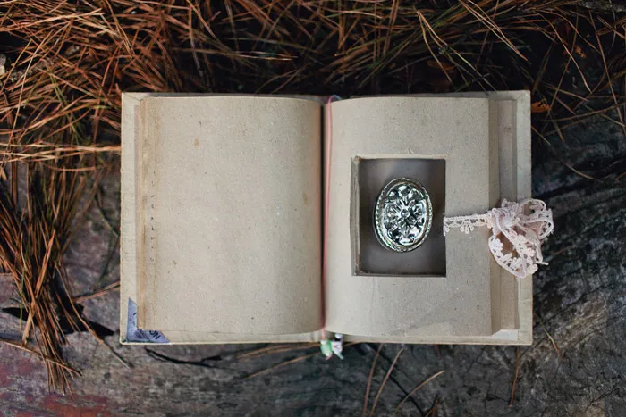 theweddingnotebook.com. Photography by Sayher Heffernan. Ring bearer book