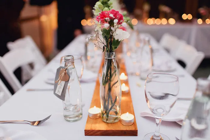 theweddingnotebook.com. Photography by Sayher Heffernan. Table décor