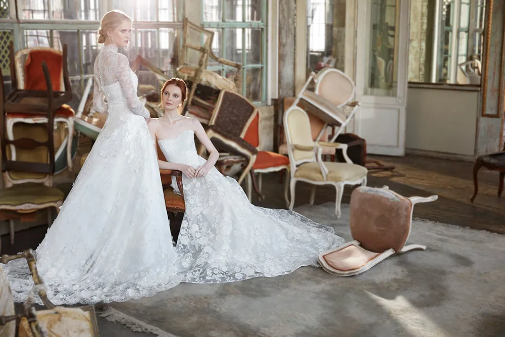 Halette and Paulette - Sareh Nouri Fall 2020 Bridal Collection. theweddingnotebook.com