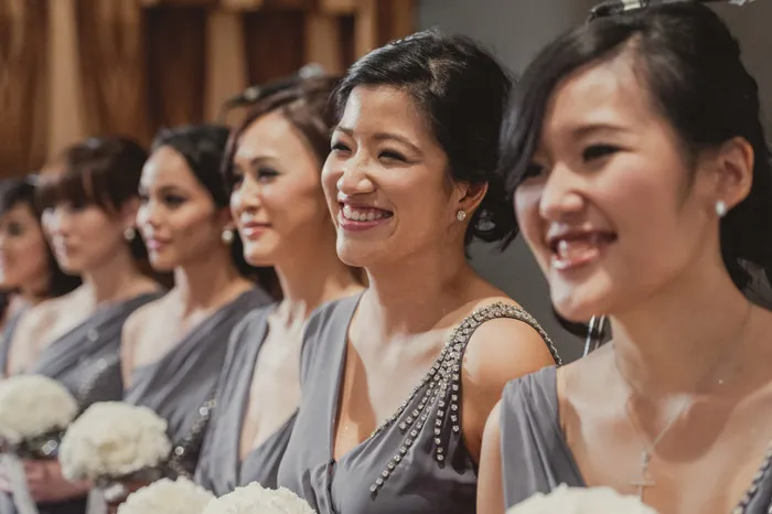 Bridesmaids' dresses with details. Photography by Creative Clicks. theweddingnotebook.com