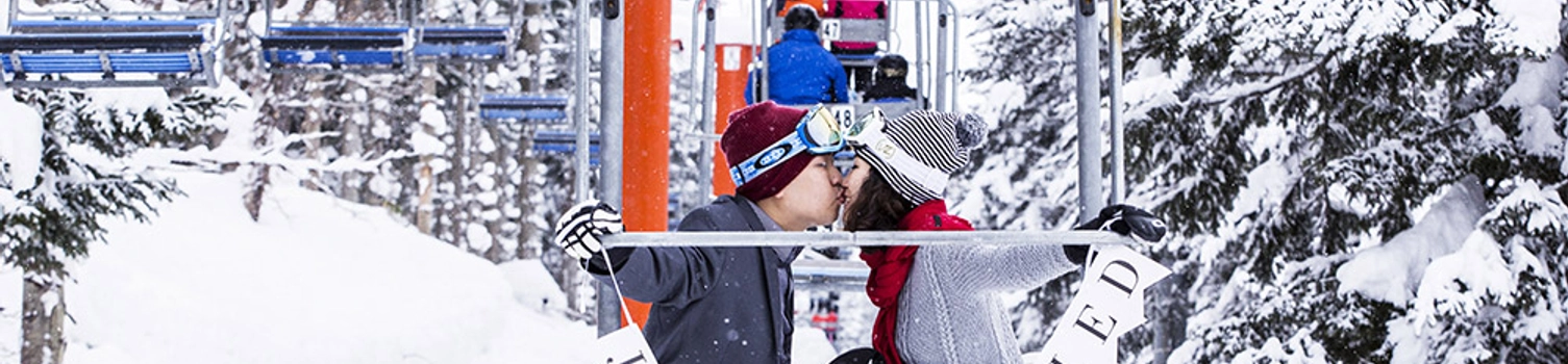 Skiing Bridal Portraits in Niseko, Japan