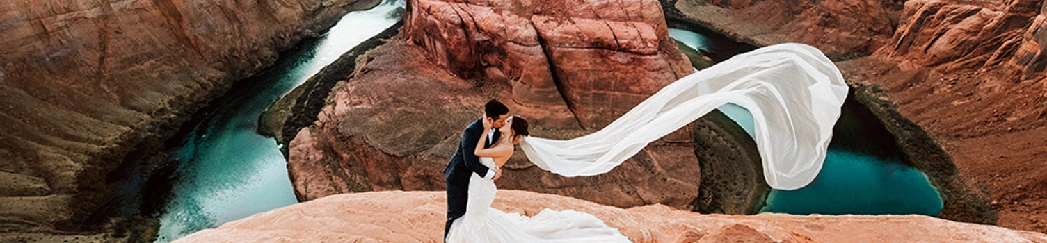Stunning Bridal Portraits Taken in Yosemite National Park and Arizona