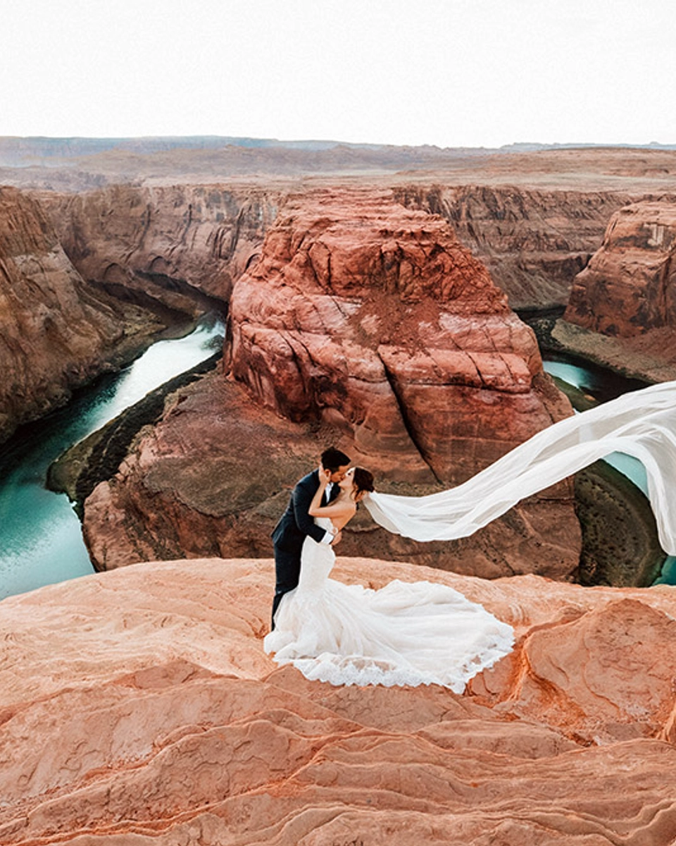 Stunning Bridal Portraits Taken in Yosemite National Park and Arizona