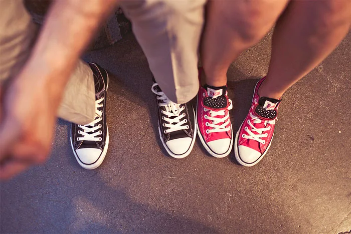 Bride and groom wearing Converse sneakers. Jagger Photography. theweddingnotebook.com