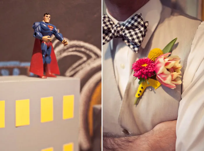 Superhero-themed wedding. Jagger Photography. theweddingnotebook.com