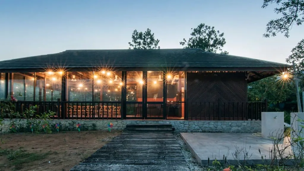 The Acres Resort wood cafe