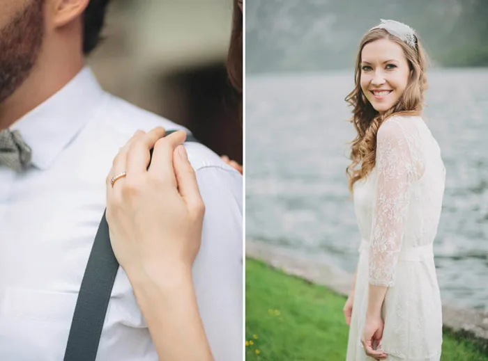Bridal portraits in Hallstatt. Photography by Thomas Steibl. theweddingnotebook.com