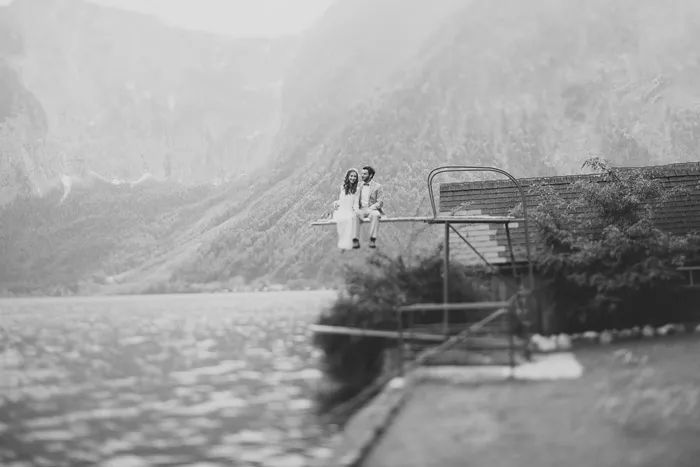 Bridal portraits in Hallstatt. Photography by Thomas Steibl. theweddingnotebook.com