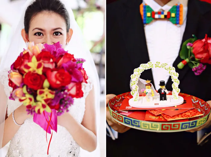 LEGO-themed Wedding. Photography by Axioo. theweddingnotebook.com