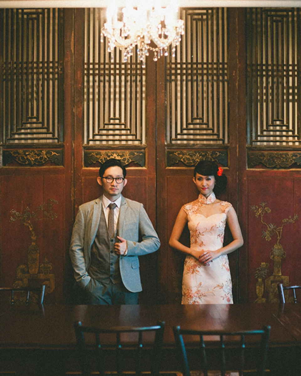 Timeless 1960s Oriental Bridal Portraits