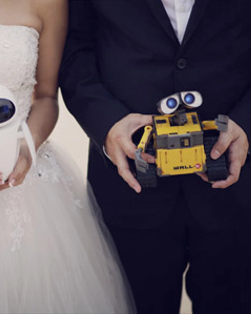 Wall-E Falls For Eve