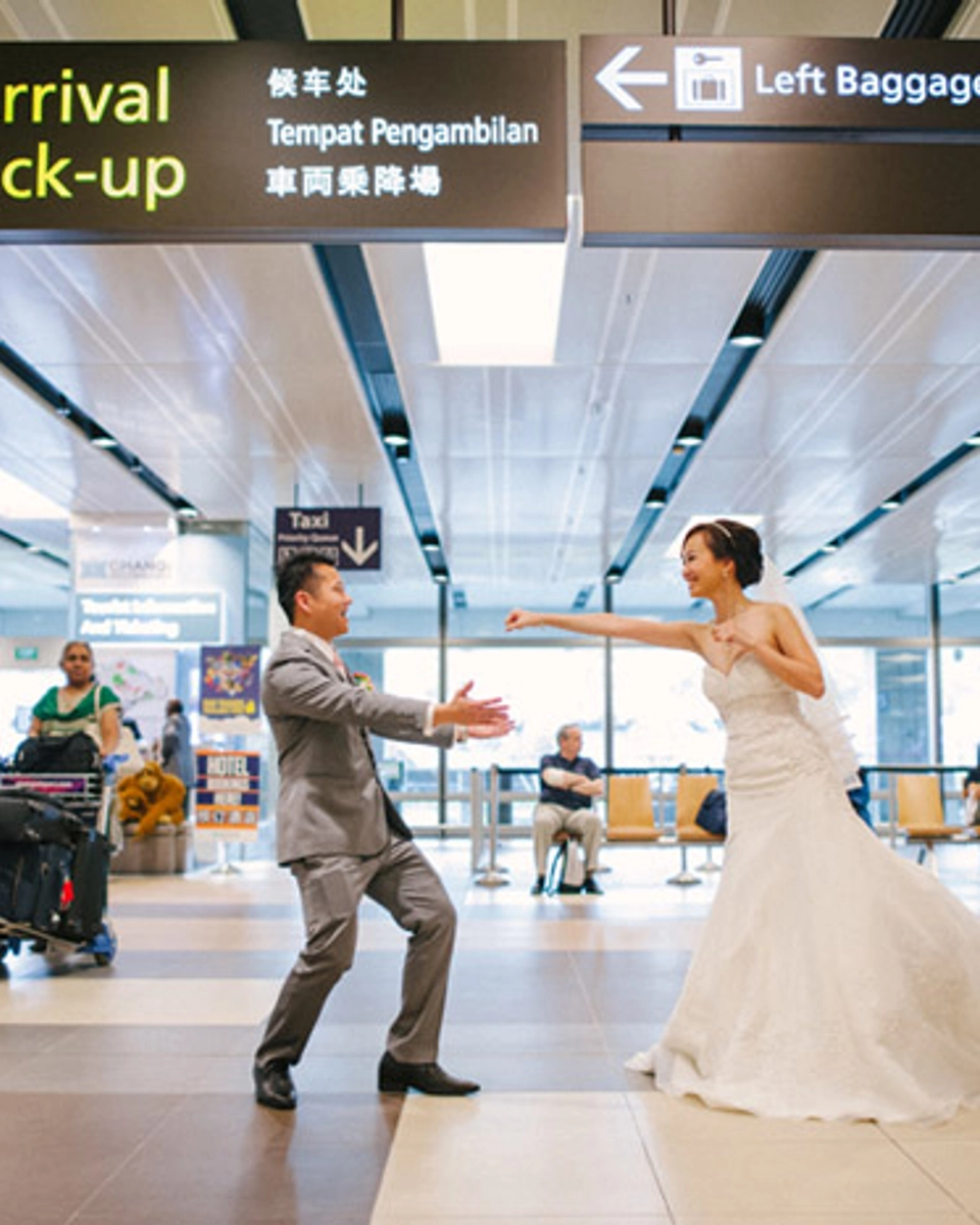 When Picking Up The Bride Requires Passports And Flight Tickets