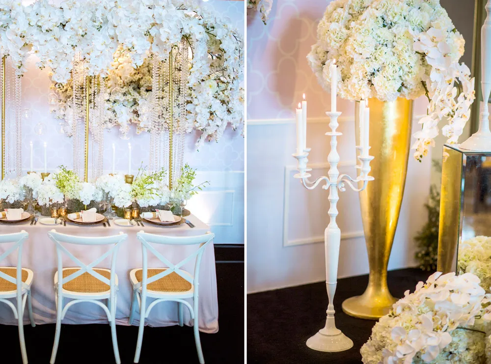 Hilton Kuala Lumpur white and gold glam. theweddingnotebook.com