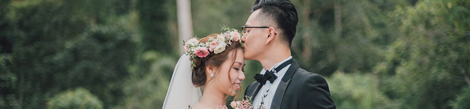 White, Blush and Gold Rustic Garden Wedding in Tanarimba Janda Baik