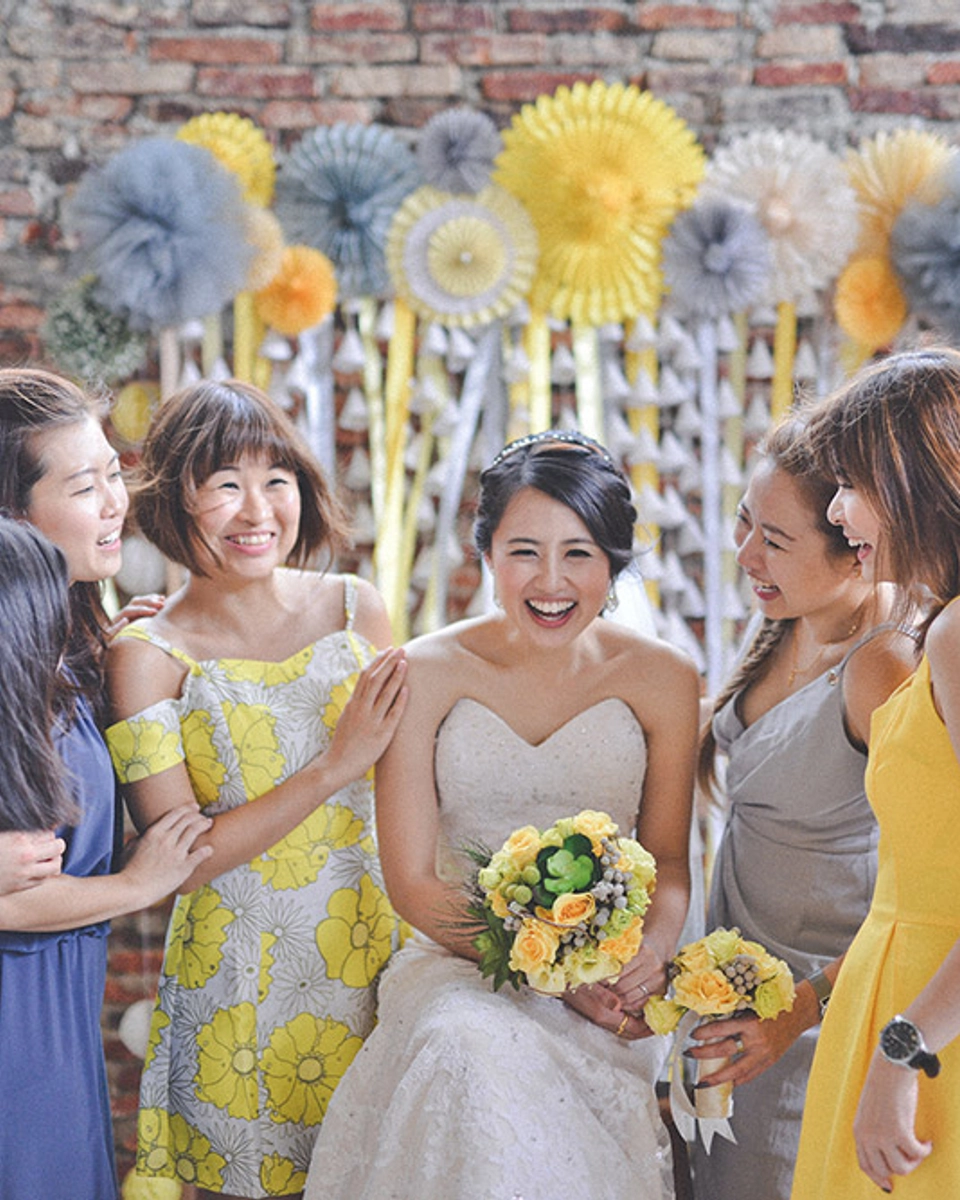 A Yellow and Grey Industrial DIY Wedding In Kuching