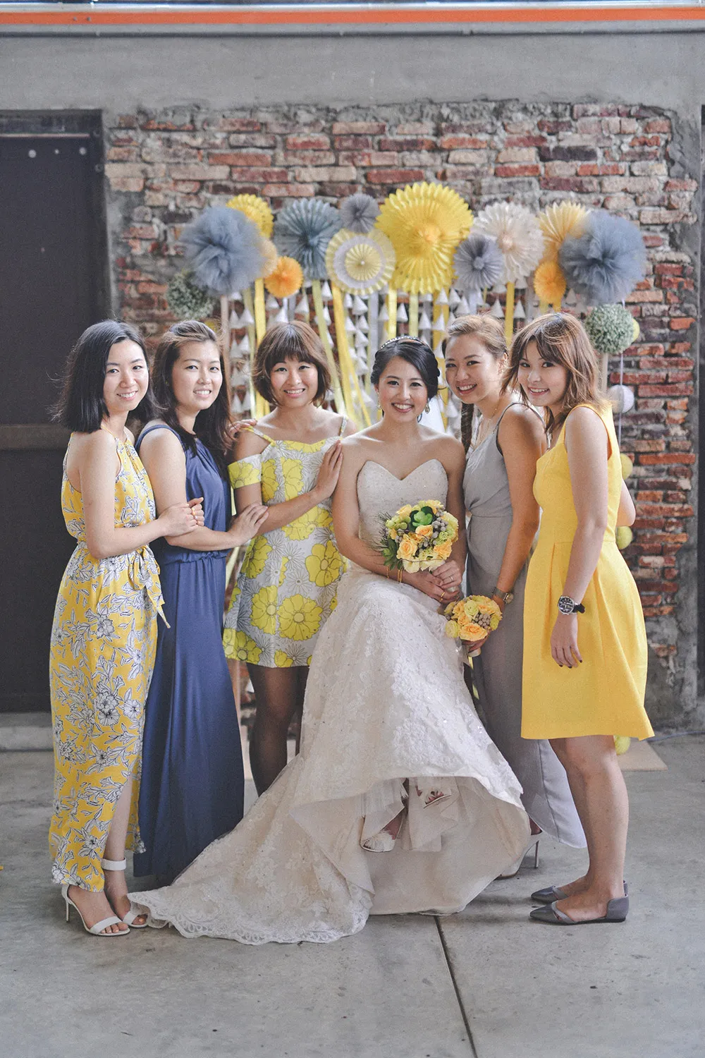 Yellow and grey themed wedding. Andrew Yep Photographie. theweddingnotebook.com